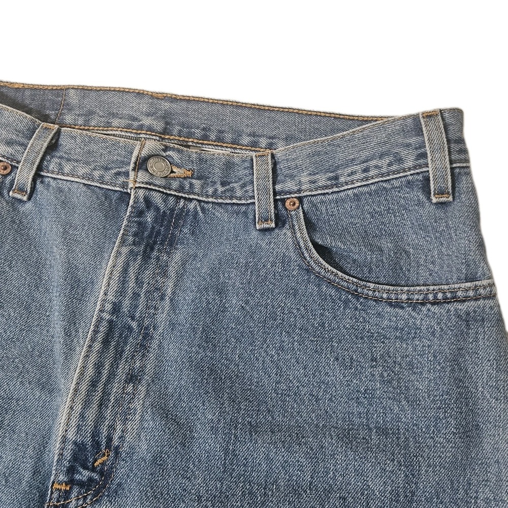 VTG Levis 505 Jeans Men's 34X30 Y2K Light Wash Denim MADE IN USA - Picture 7 of 13